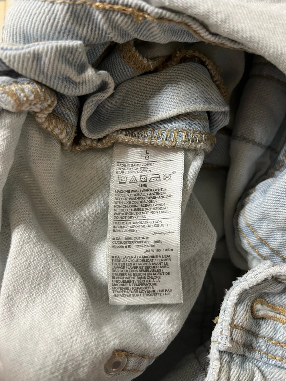 Old Navy Women Shorts L Blue Whitewash Denim Overalls Raw Hem 4